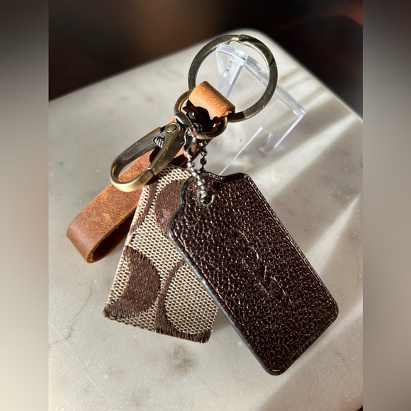 Coach Accessories - Coach Hangtag and Key Fob Made with Authentic Coach Fabric